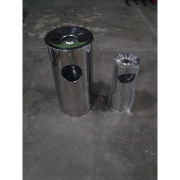 Standing Ashtray / Tempat Sampah Asbak Bulat Ukuran 23 x 60 cm Kualitas Premium