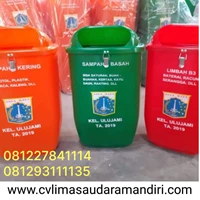 Tempat Sampah Bahan HDPE Plastik  Kualitas Premium