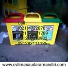 Tempat Sampah Bahan Fiberglass & HDPE Plastik Kualitas Premium 2