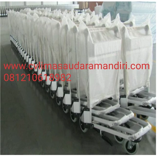 Trolley Bandara Bahan Alumunium & Stainless Steel Kualitas Premium