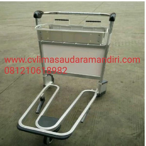 Trolley Bandara Bahan Alumunium & Stainless Steel Kualitas Premium